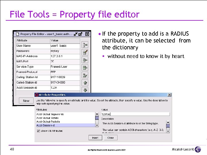 File Tools = Property file editor · If the property to add is a