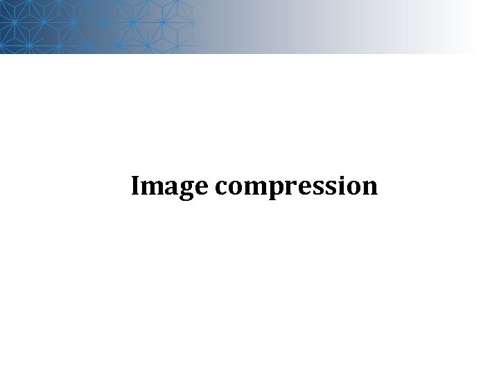 Image compression 
