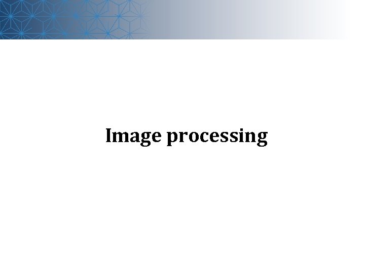 Image processing 