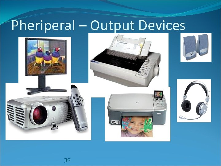 Pheriperal – Output Devices 30 