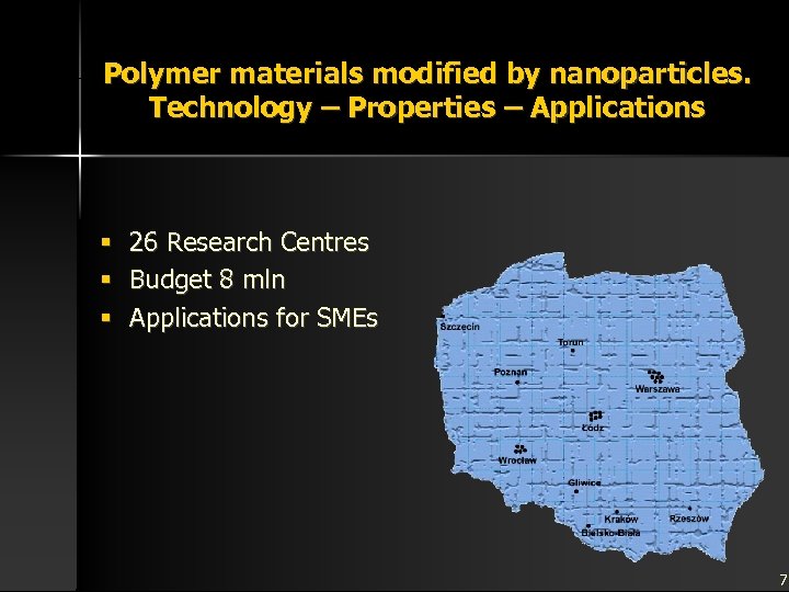 Polymer materials modified by nanoparticles. Technology – Properties – Applications § § § 26