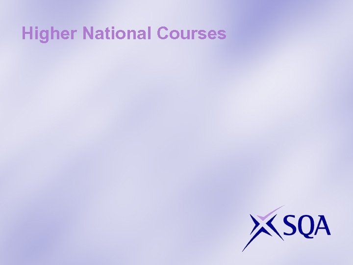 Higher National Courses 