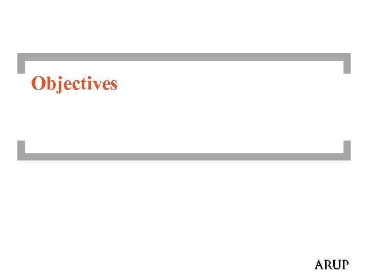 Objectives 