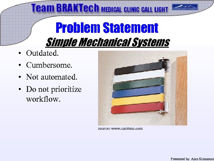 Problem Statement • • Simple Mechanical Systems Outdated. Cumbersome. Not automated. Do not prioritize