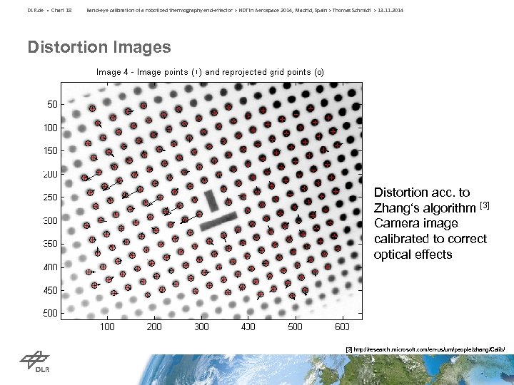 DLR. de • Chart 18 Hand-eye calibration of a robotized thermography end-effector > NDT