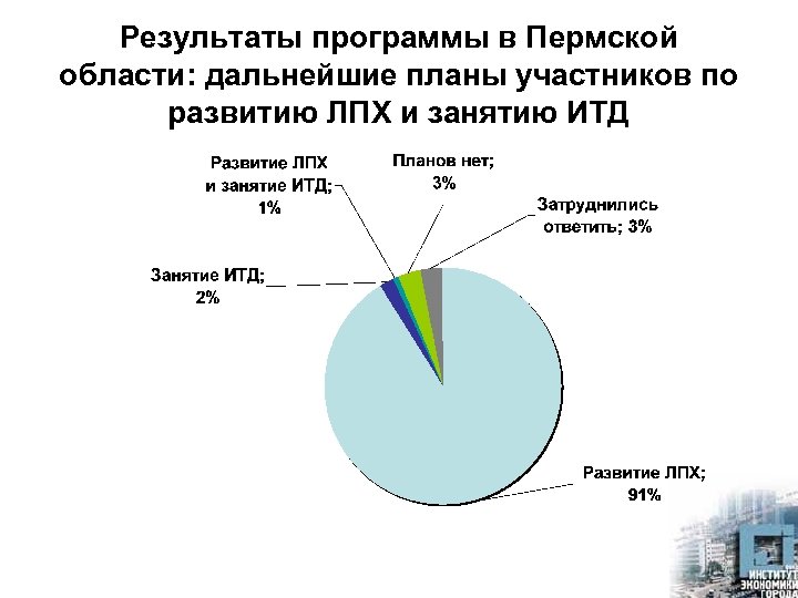 Результаты программы в Пермской области: дальнейшие планы участников по развитию ЛПХ и занятию ИТД