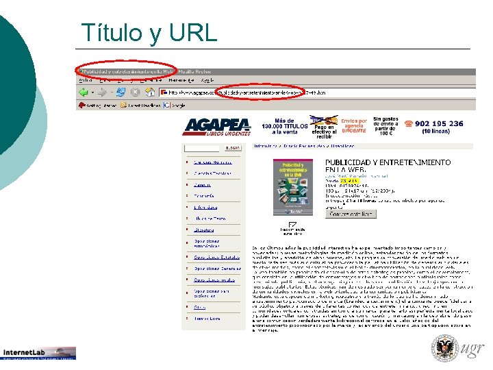 Título y URL 