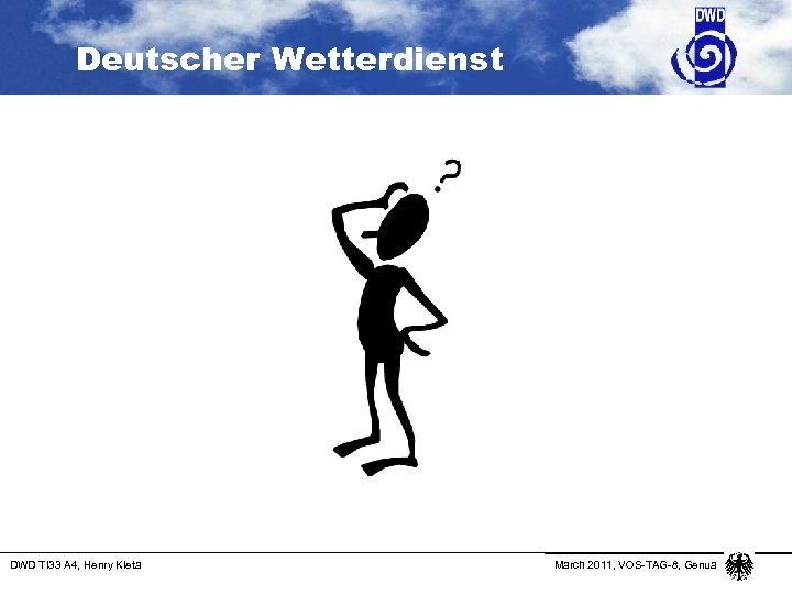 Deutscher Wetterdienst DWD TI 33 A 4, Henry Kleta March 2011, VOS-TAG-8, Genua 