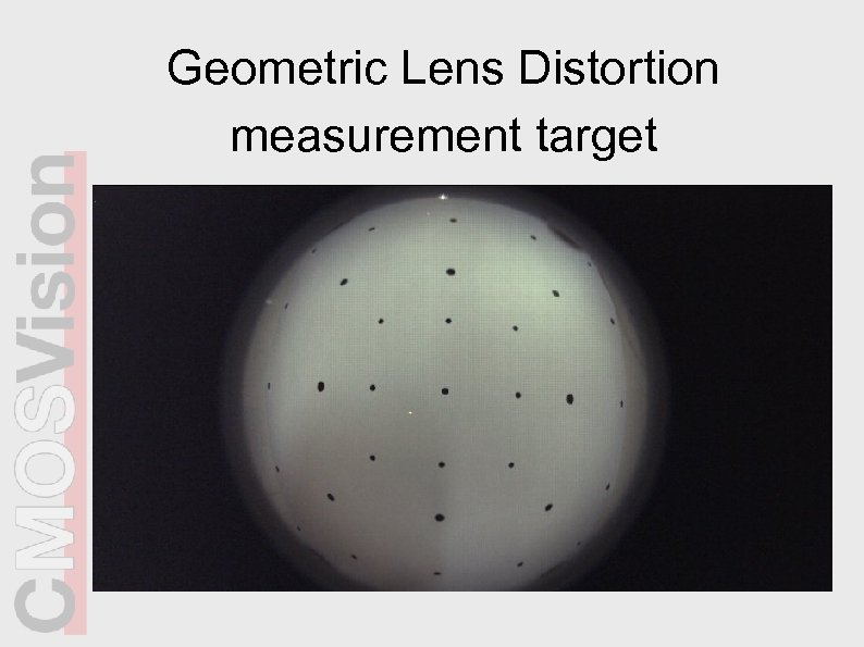 Geometric Lens Distortion measurement target 