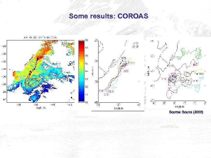 Some results: COROAS Source: Souza (2000) 