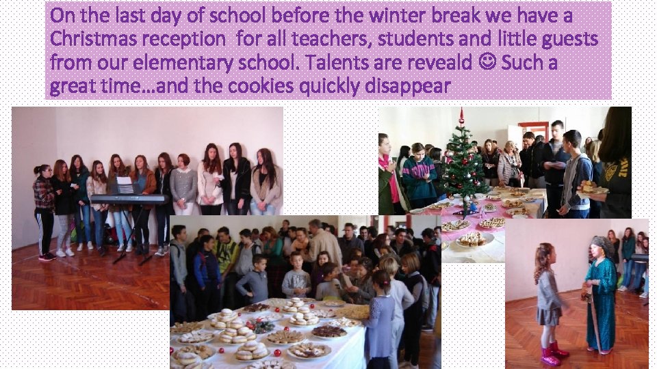 On the last day of school before the winter break we have a Christmas