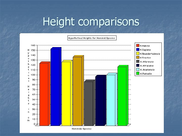 Height comparisons 