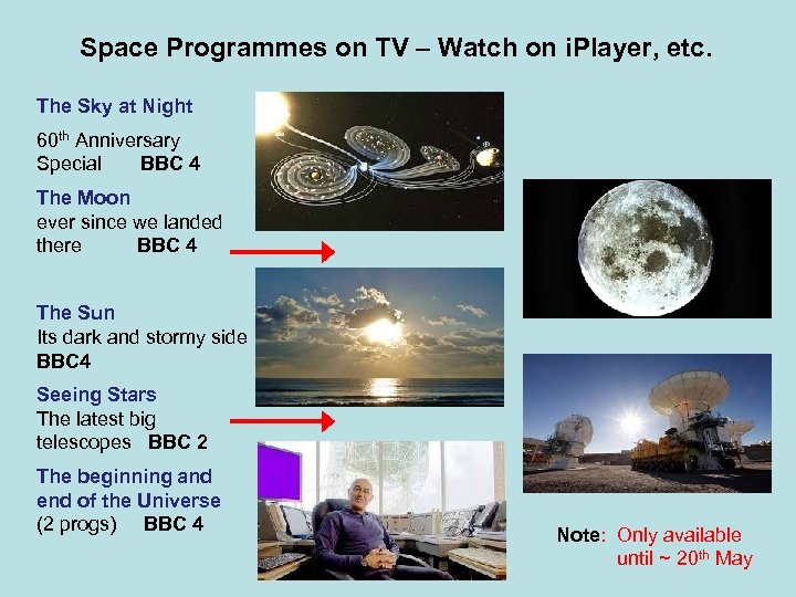 Space Programmes on TV – Watch on i. Player, etc. The Sky at Night