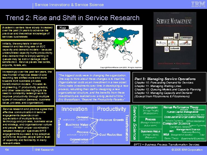 Service Innovations & Service Science Trend 2: Rise and Shift in Service Research Academic