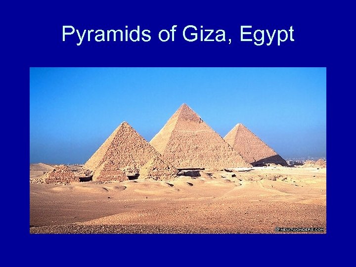 Pyramids of Giza, Egypt 