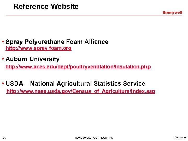 Reference Website • Spray Polyurethane Foam Alliance http: //www. spray foam. org • Auburn