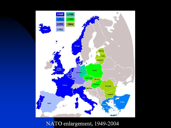 NATO enlargement, 1949 -2004 