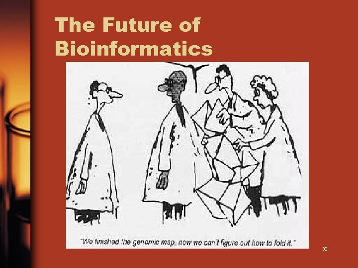 The Future of Bioinformatics 30 