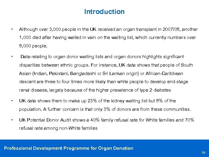 Introduction • Although over 3, 000 people in the UK received an organ transplant