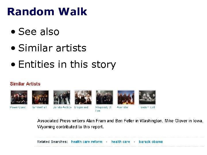 Random Walk • See also • Similar artists • Entities in this story 