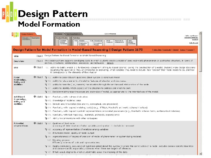 Design Pattern Model Formation 