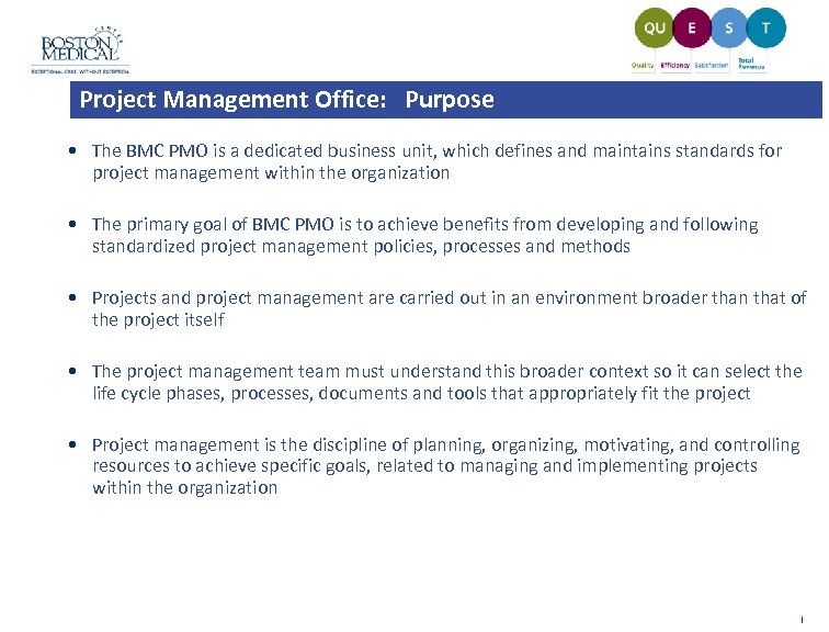 Project Management Office PMO Overview DOM Administration Grand