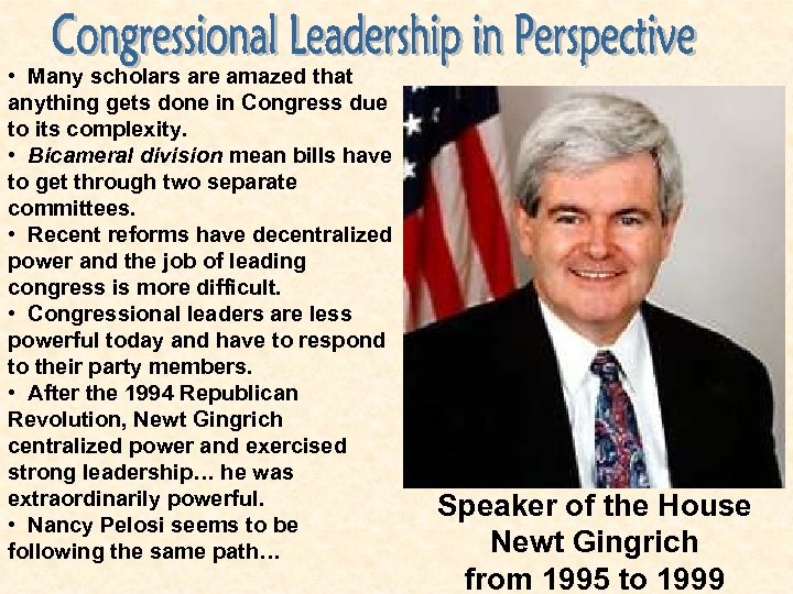  • Many scholars are amazed that anything gets done in Congress due to