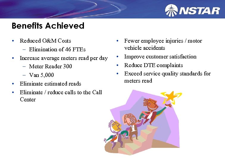 Benefits Achieved • Reduced O&M Costs – Elimination of 46 FTEs • Increase average