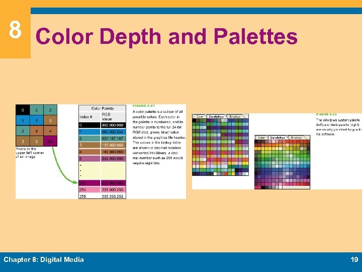 8 Color Depth and Palettes Chapter 8: Digital Media 19 
