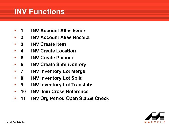 INV Functions • • • 1 2 3 4 5 6 7 8 9