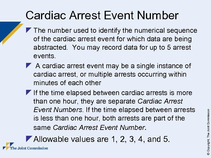 z The number used to identify the numerical sequence of the cardiac arrest event