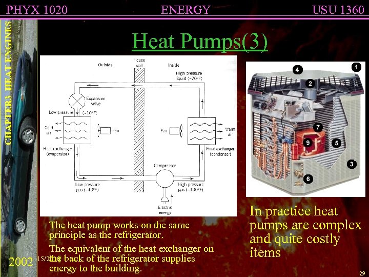 CHAPTER 3 HEAT ENGINES PHYX 1020 ENERGY USU 1360 Heat Pumps(3) The heat pump