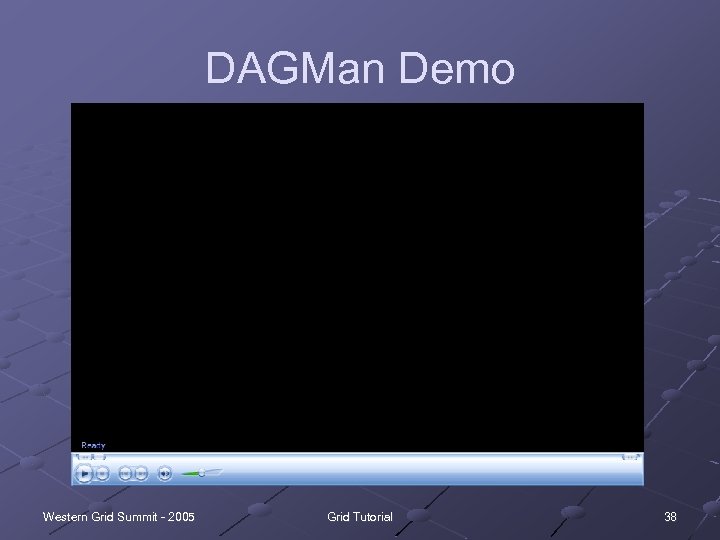 DAGMan Demo Western Grid Summit - 2005 Grid Tutorial 38 