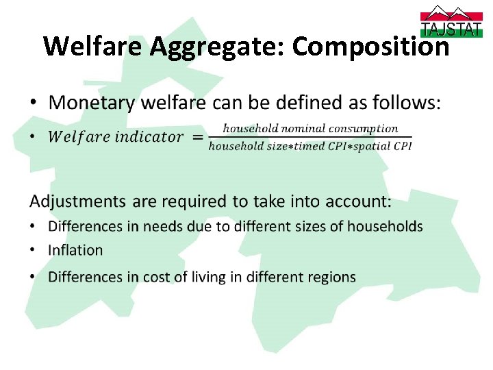 Welfare Aggregate: Composition • 