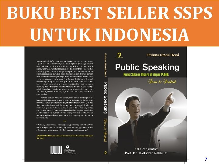 BUKU BEST SELLER SSPS UNTUK INDONESIA www. rajapresentasi. com 7 
