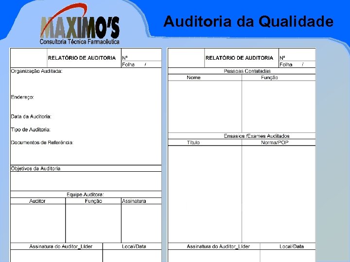 Auditoria da Qualidade Mar-18 