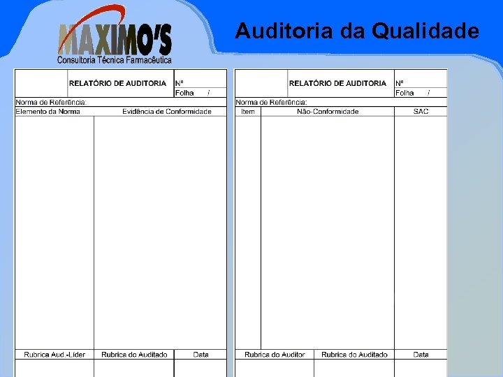 Auditoria da Qualidade Mar-18 