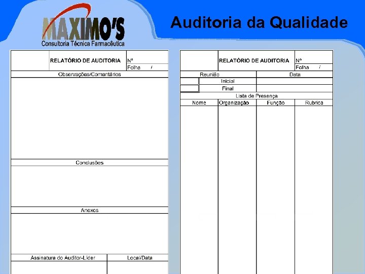 Auditoria da Qualidade Mar-18 