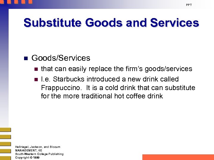 PPT Substitute Goods and Services n Goods/Services n n that can easily replace the
