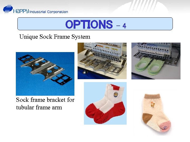 OPTIONS Unique Sock Frame System Sock frame bracket for tubular frame arm -4 