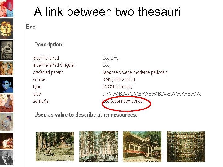 A link between two thesauri 