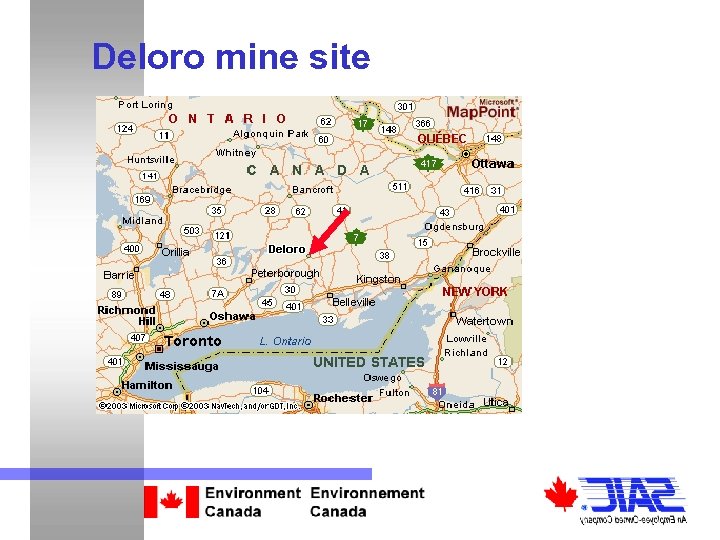 Deloro mine site 