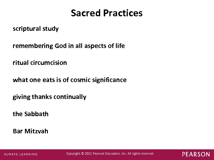 Sacred Practices scriptural study remembering God in all aspects of life ritual circumcision what