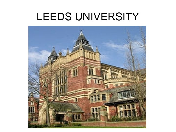 LEEDS UNIVERSITY 