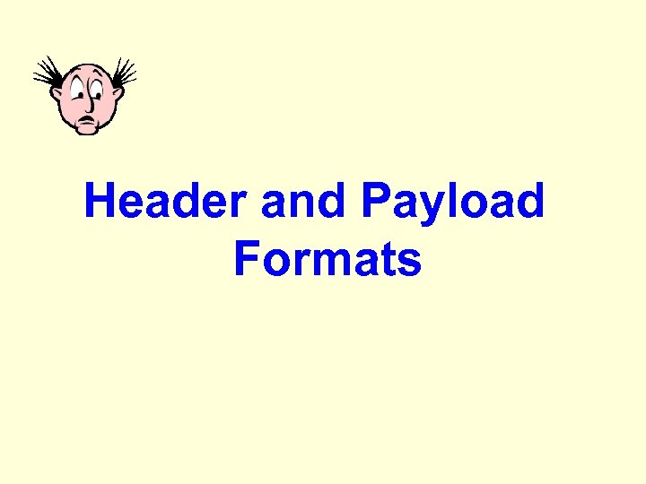 Header and Payload Formats 