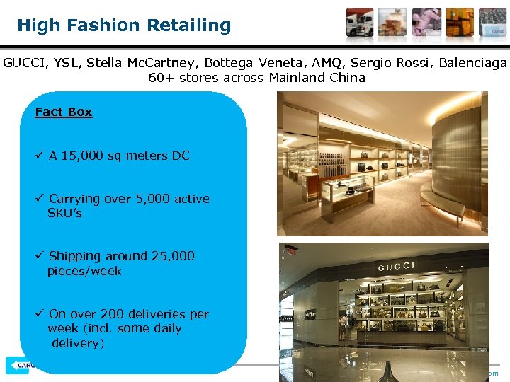 High Fashion Retailing GUCCI, YSL, Stella Mc. Cartney, Bottega Veneta, AMQ, Sergio Rossi, Balenciaga