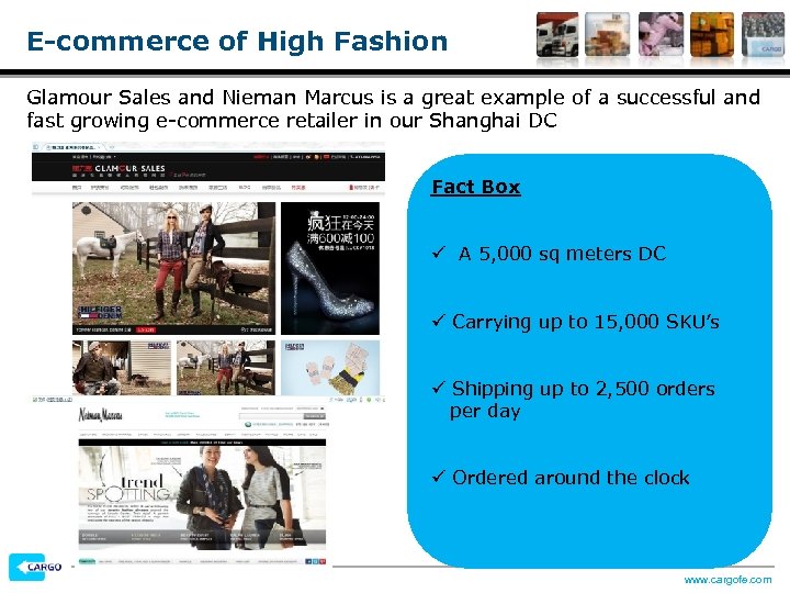 E-commerce of High Fashion Glamour Sales and Nieman Marcus is a great example of