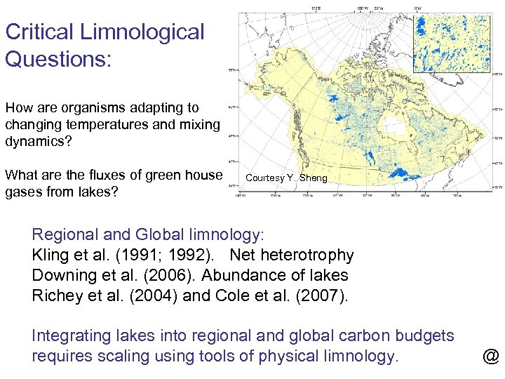 Critical Limnological Questions: How are organisms adapting to changing temperatures and mixing dynamics? What