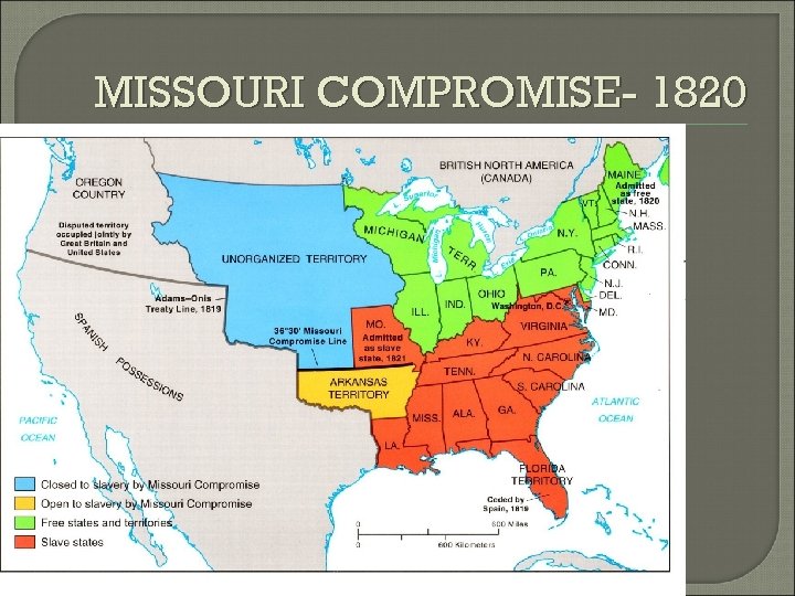 MISSOURI COMPROMISE- 1820 