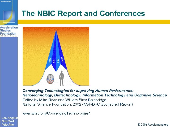 The NBIC Report and Conferences Converging Technologies for Improving Human Performance: Nanotechnology, Biotechnology, Information